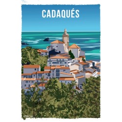 Lot de 5 Affiches Cadaques - 20x30cm
